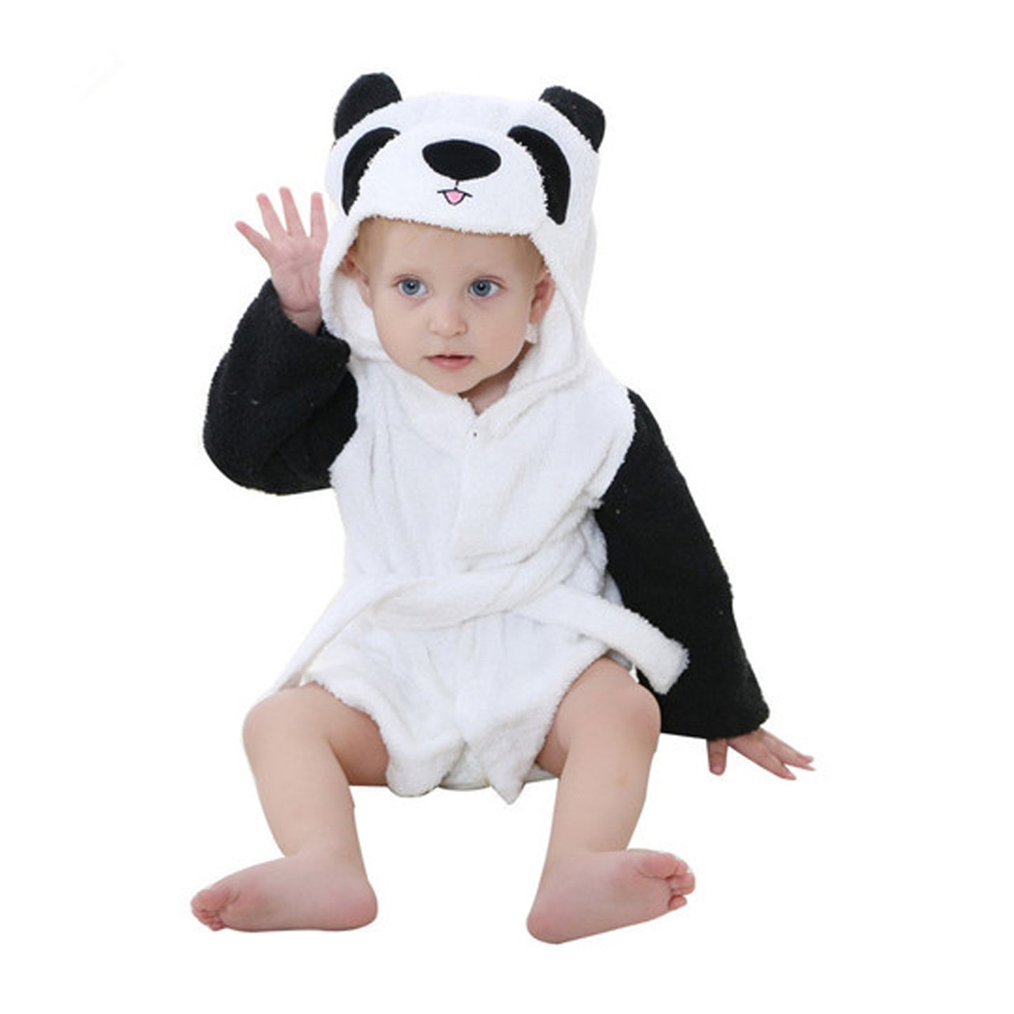 Panda Hooded Bathrobe