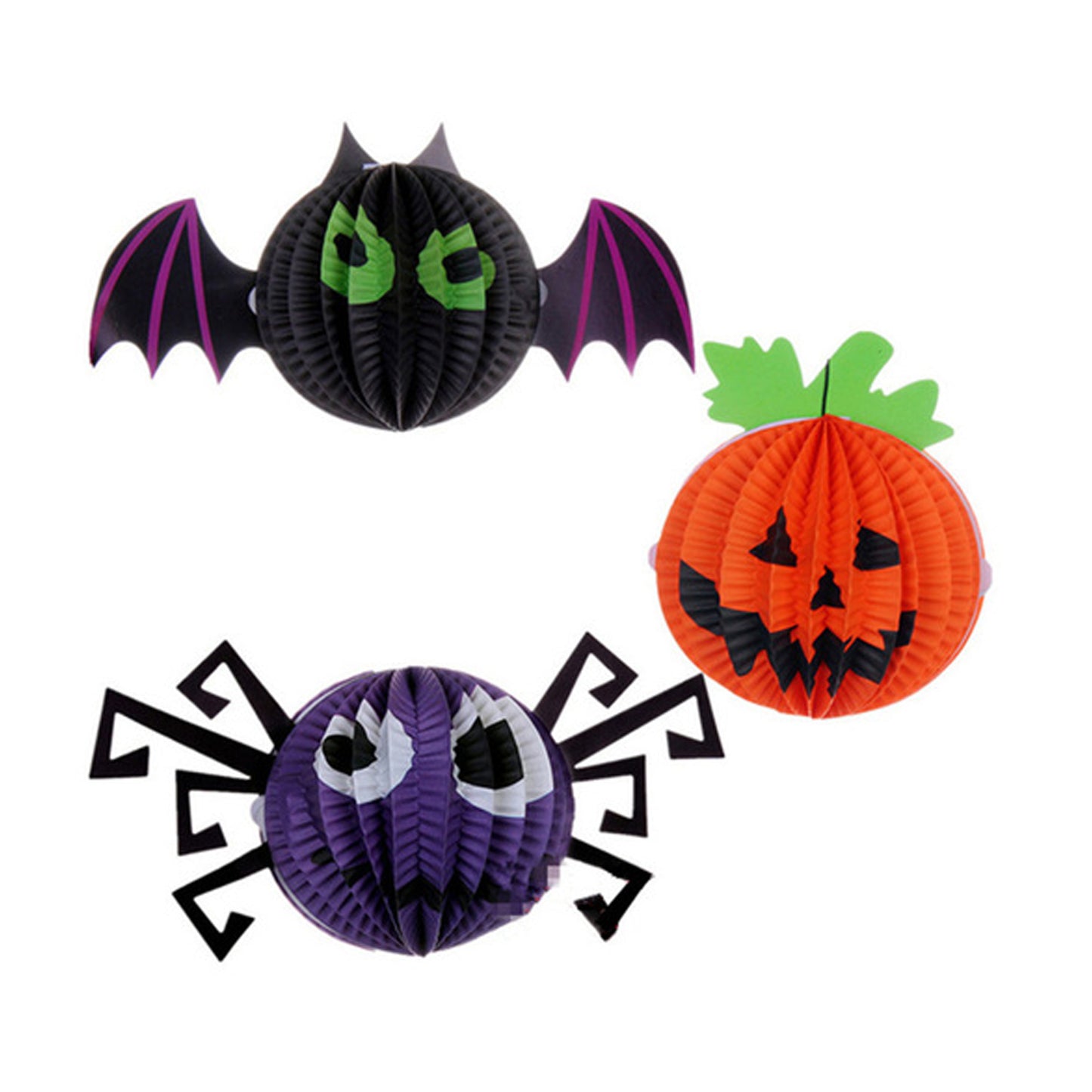 3D Spooky Lanterns Set