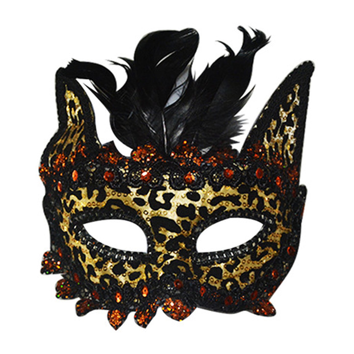 Leopard Print Masquerade Mask