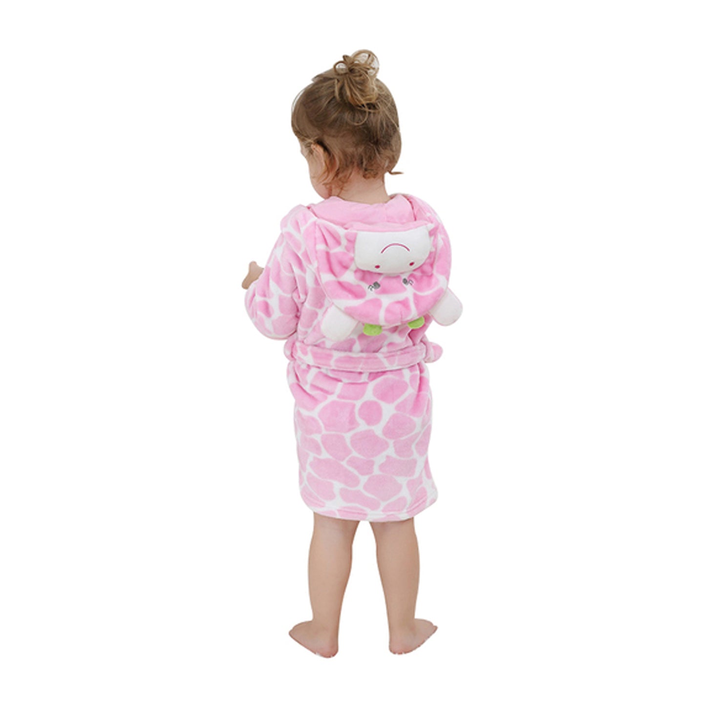 Cute Pink Cow Hooded Bathrobe