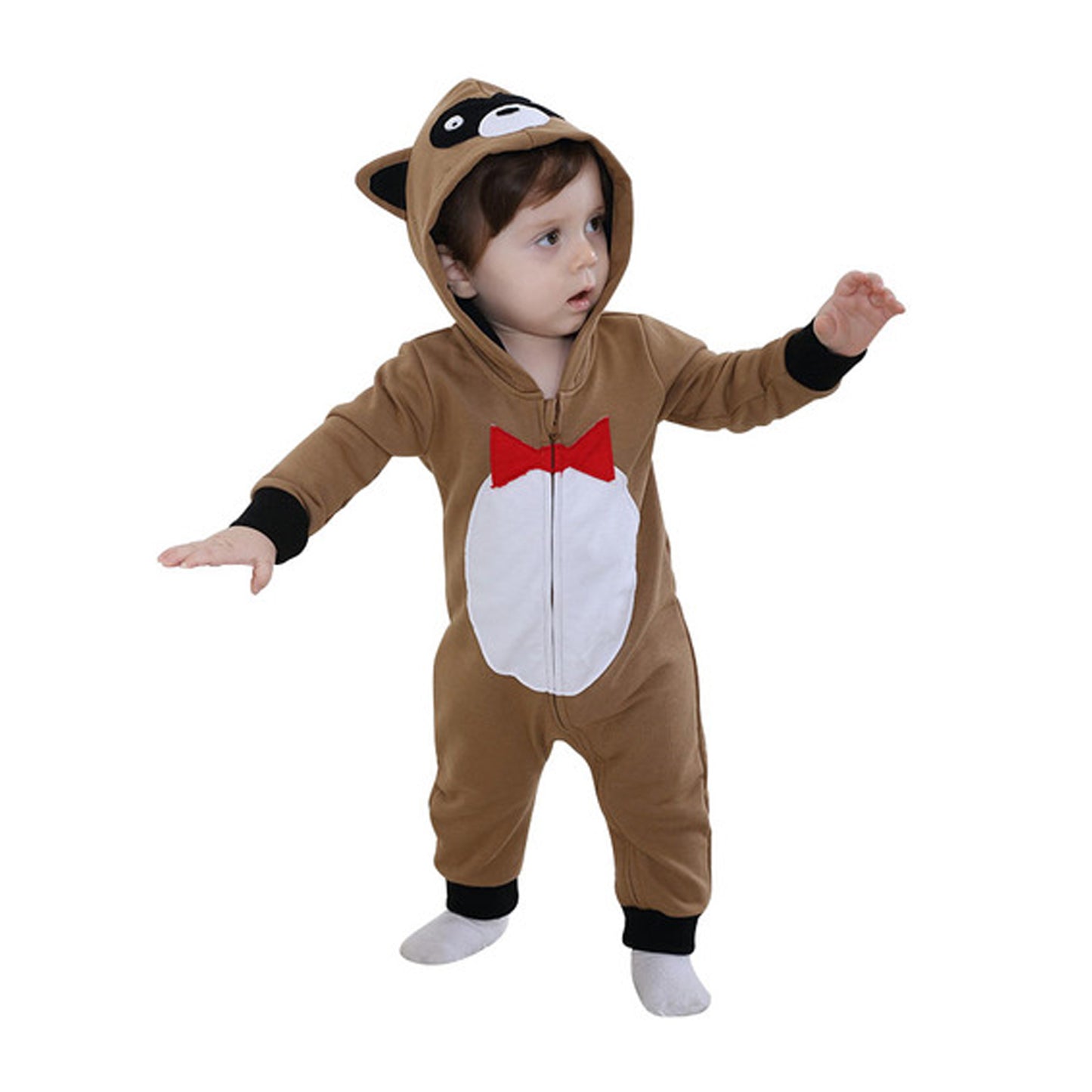 Bear Hooded Jumpsuit