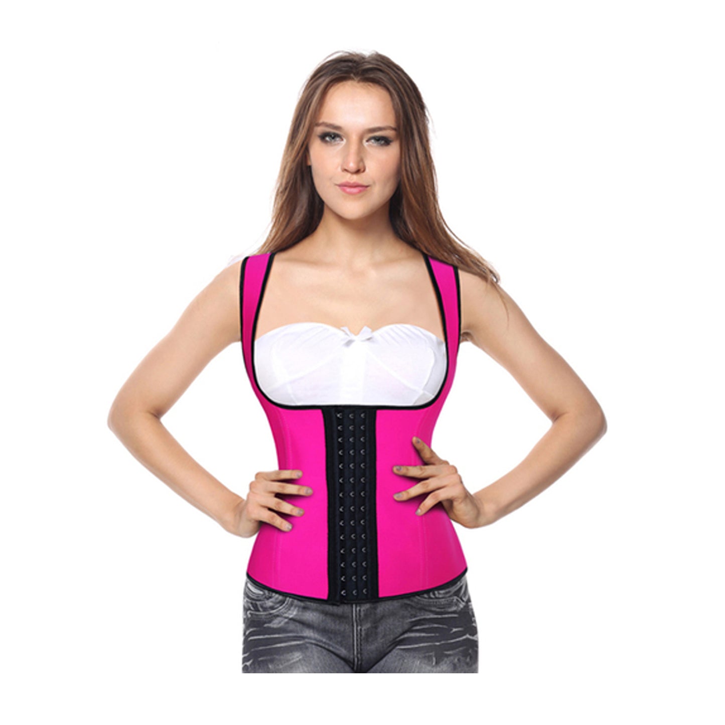 Pink Vest Charmian Latex Waist Training Corset