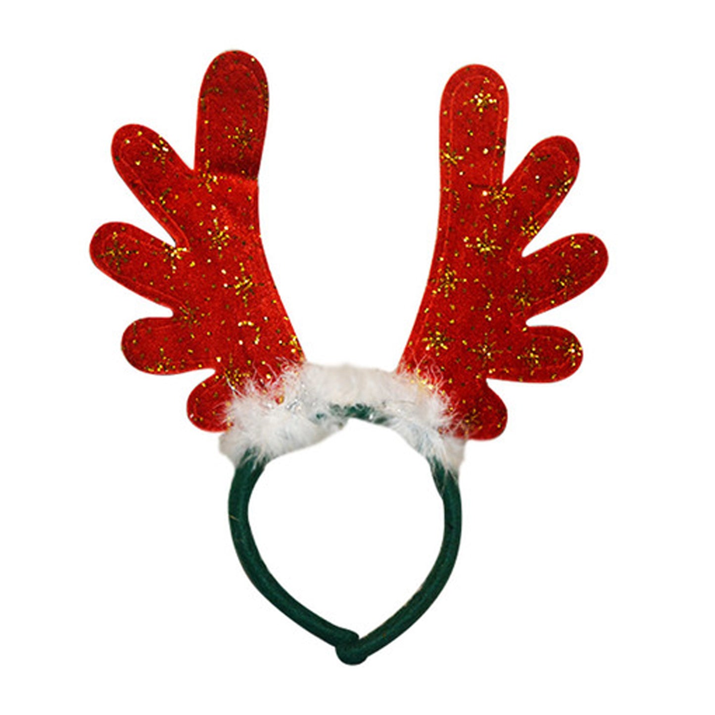 Glittered Antlers Headband