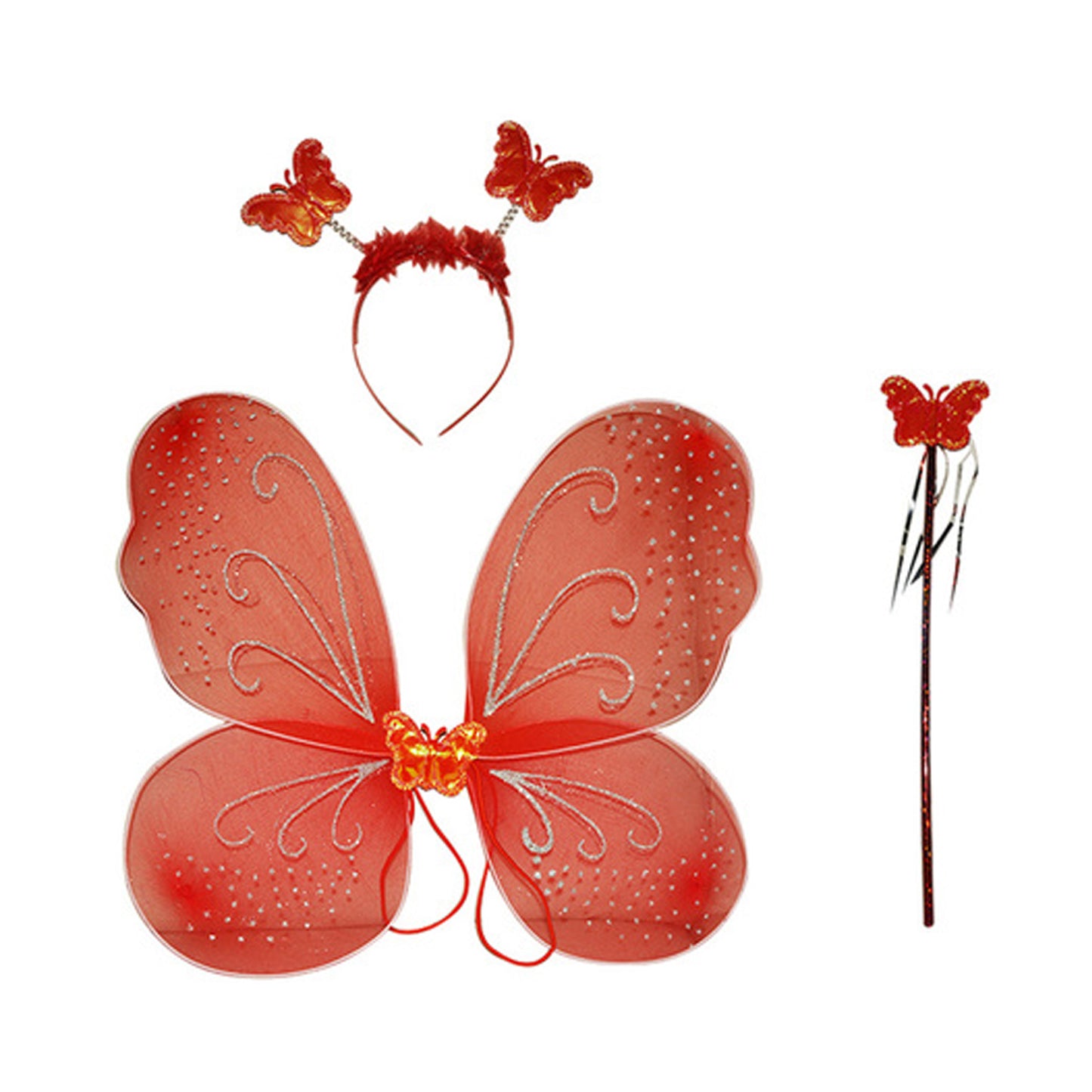 Red Butterfly Fairy Wings