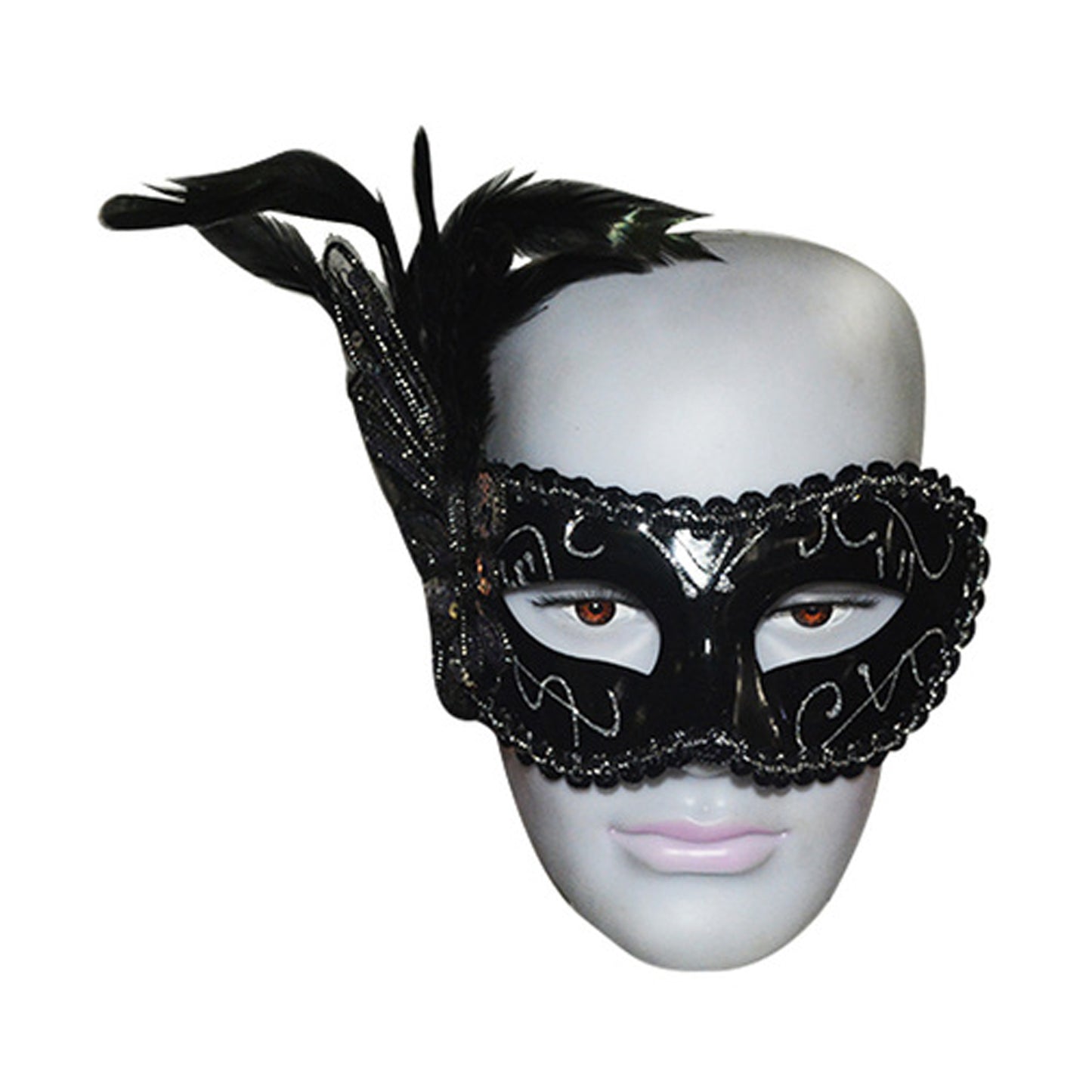 Elegant Black Masquerade Mask