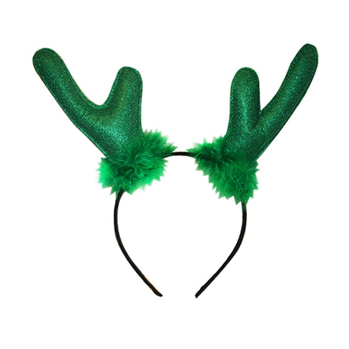Green Antlers Headband